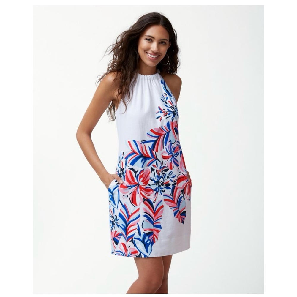 Tommy Bahama White Floral Dress